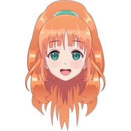 Cheerful Orange-Haired Character