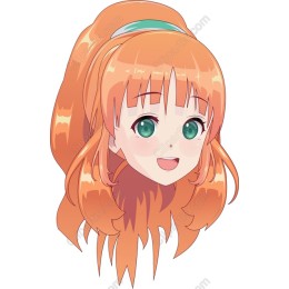 Playful Orange Hair Character