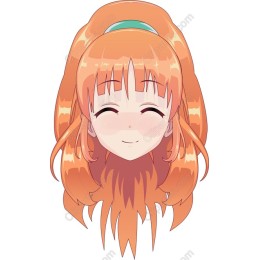 Cheerful Orange-Haired Character