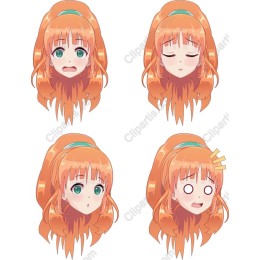 Expressive Anime Character Set