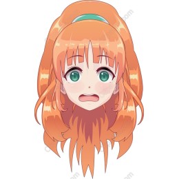 Expressive Orange-Haired Character