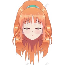 Enchanting Character with Flowing Orange Hair