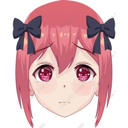 Crying Girl with Bows