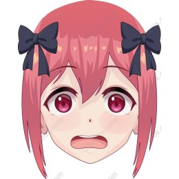 Expressive Pink Hair Character
