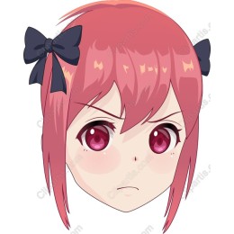 Expressive Pink-Haired Anime Character