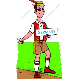 Cheerful Bavarian Character