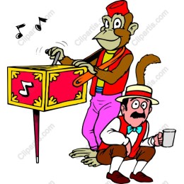 Whimsical Monkey Performer