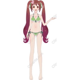 Summer Joy Character in Green Bikini