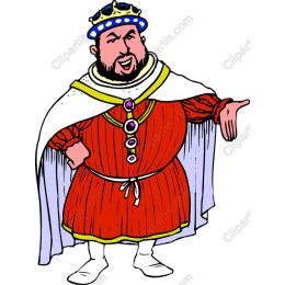 Whimsical Cartoon King