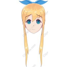 Anime Girl with Long Blonde Hair
