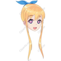 Anime Character with Blue Bow