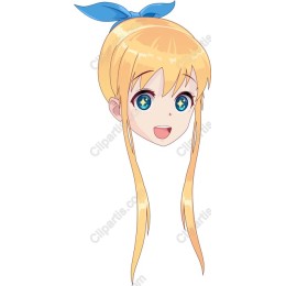 Anime Character with Blue Ribbon