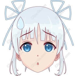 Young Girl with Blue Eyes