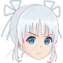 Charming Blue-Eyed Character Head