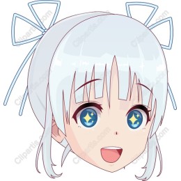 Cute Anime Character with Sparkling Eyes