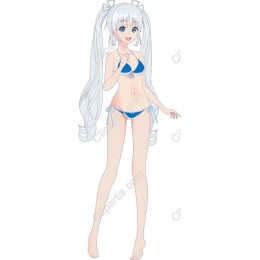 Charming Blue Bikini Character