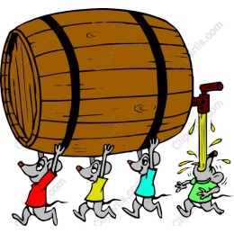 Whimsical Mice & Barrel