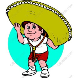 Cheerful Boy with Sombrero