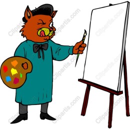 Whimsical Cat Artist