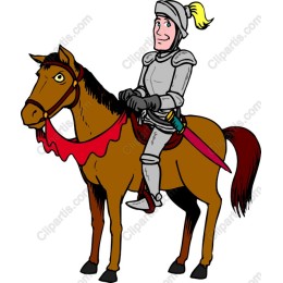Medieval Knight on Horseback