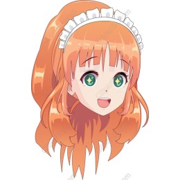 Cheerful Anime Character