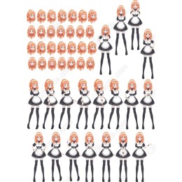 Anime Maid Character Set