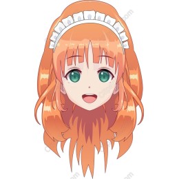 Cheerful Orange-Haired Character