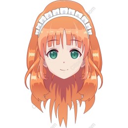 Cheerful Maid Character