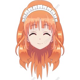 Joyful Orange-Haired Character