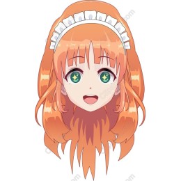 Cheerful Orange-Haired Character