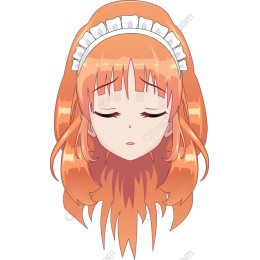 Enchanting Orange-Haired Anime
