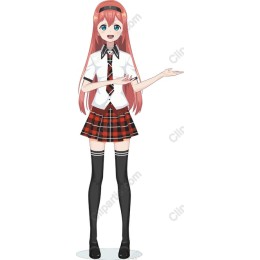 Cheerful Anime Character