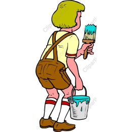Whimsical Child Painter