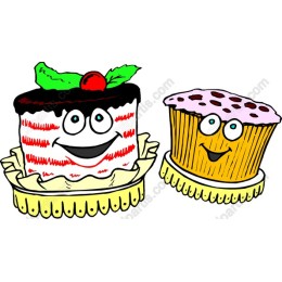 Whimsical Cake and Cupcake
