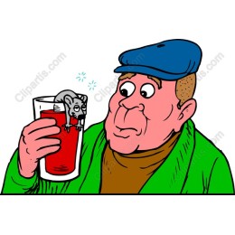 Whimsical Man with Mouse