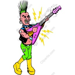 Electric Punk Rock Guitarist
