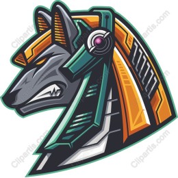 Futuristic Wolf Head