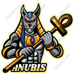 Anubis work - Egyptian God of the Afterlife Clipart