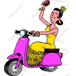 Joyful Scooter Ride