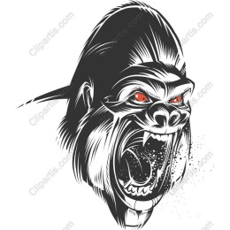 Fierce Roaring Gorilla