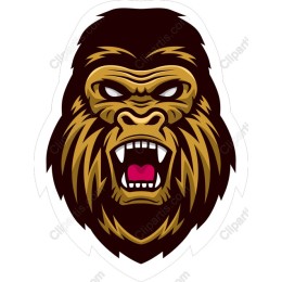 Fierce Gorilla Head