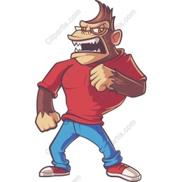 Fierce Gorilla Character