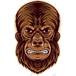 Fierce Gorilla Face