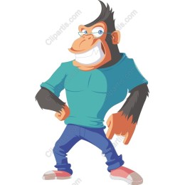 Playful Gorilla Character