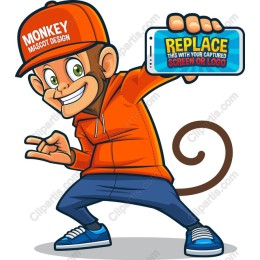 Playful Monkey Mascot