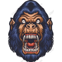 Fierce Gorilla Head