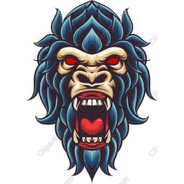 Fierce Gorilla Face