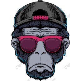 Trendy Monkey Head