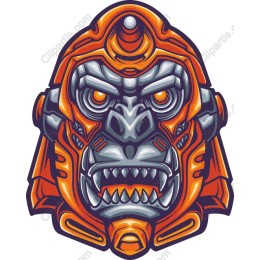 Futuristic Gorilla Head