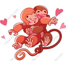 Charming Monkey Love